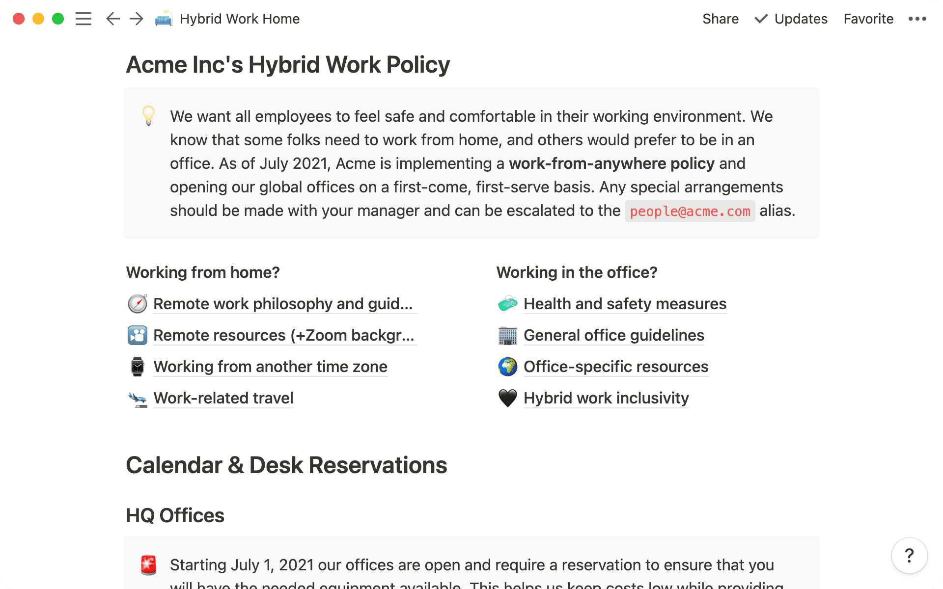 Hybrid work hub - hero