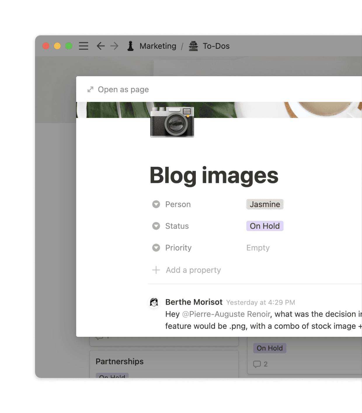 Project management, product roadmaps, documentation, and wikis — Notion does it all.